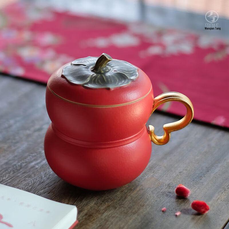 

Wanqiantang Ruyi Ceramic Tea Mug with Lid