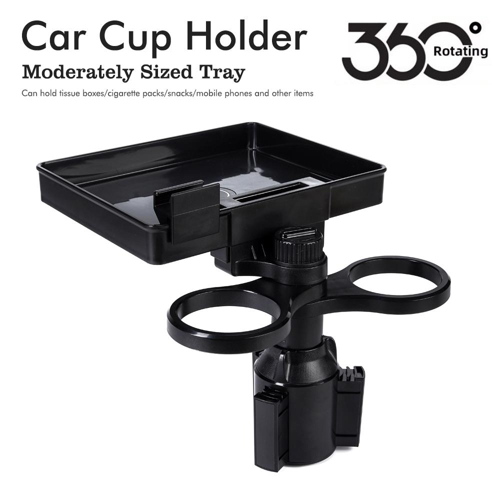 Multi-cup Car Cup Holder 360 Degree Rotating Car Cup Water Bottle Holder Car Cup Holder Car Dinner Plate Car Cell Phone Holder