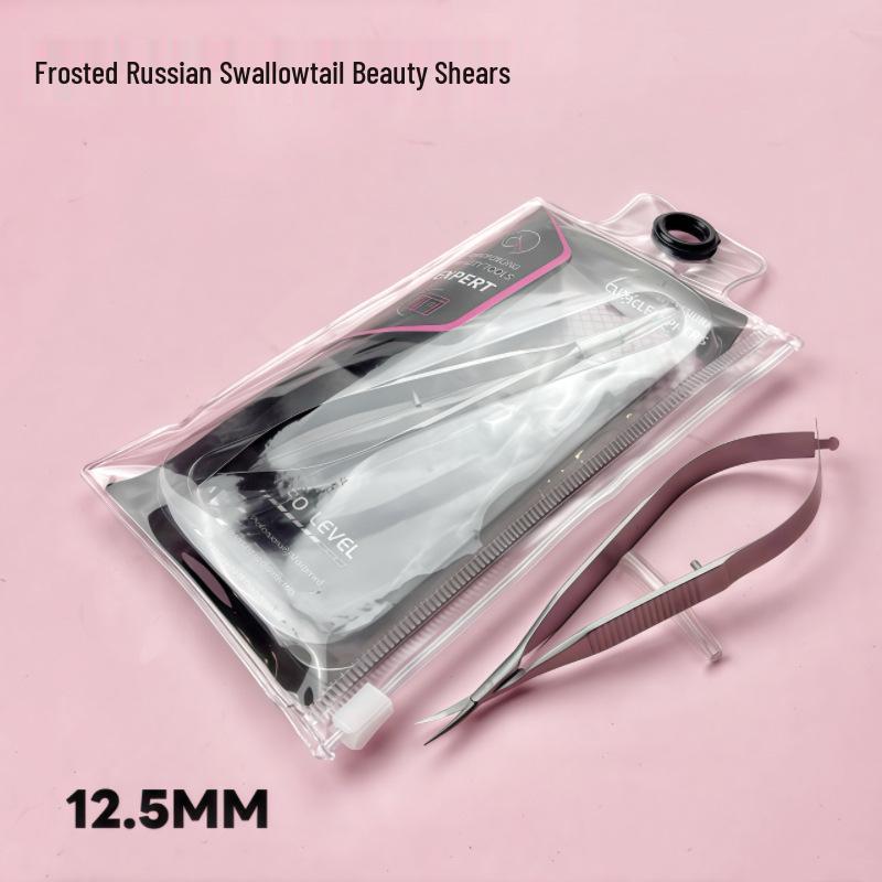 Stainless Steel Russian-Style Cuticle Nippers with Curved Tip for Nail Art and Care