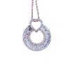 925 Sterling Silver Pendant Fashion Creative Round Full Diamond Pendant Necklace Women