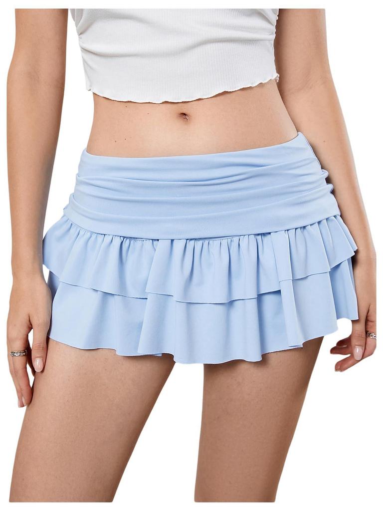 Korean Pleated A-line Skirt with Safety Pants - Summer Fashion for Women