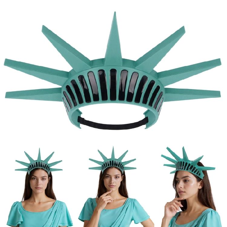 Statue Of Liberty Headpiece Cosplay Hairhoop For School Drama Cosplay Independence Day Outfit Dressingup Accessories
