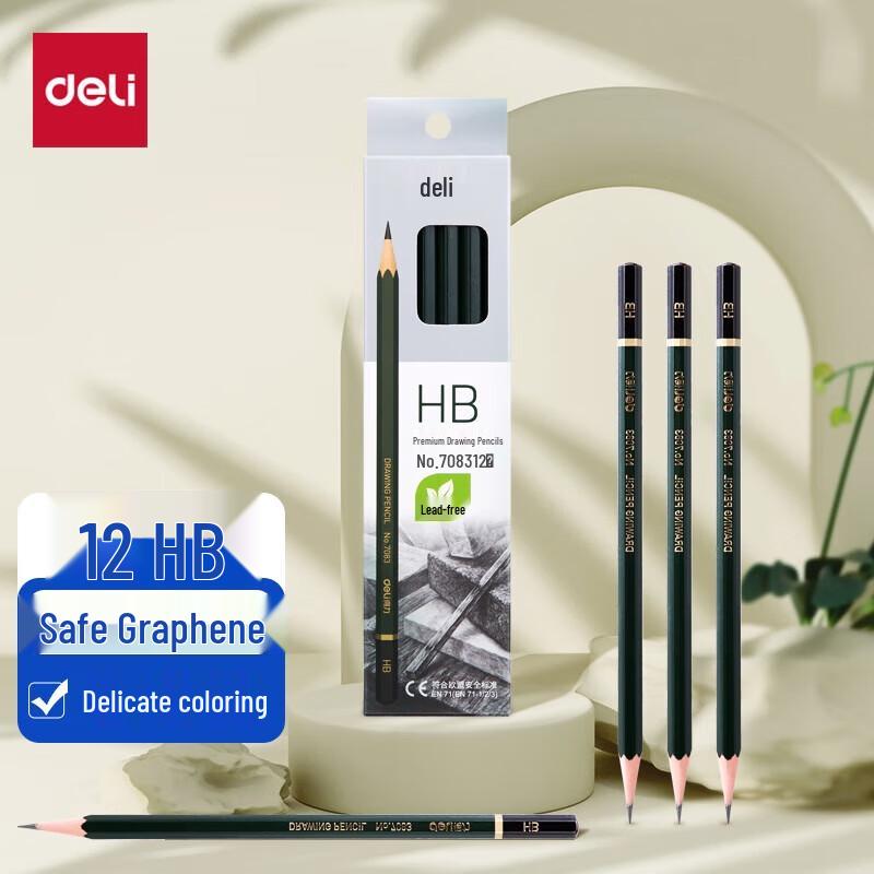 Deli 7083 HB Hexagonal Graphite Pencil