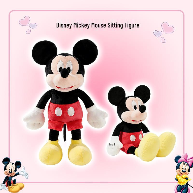 Disney Mickey & Minnie Sitting Plush Dolls - Cute Wedding & Valentine s Gift Official with Anti-Counterfeit Label