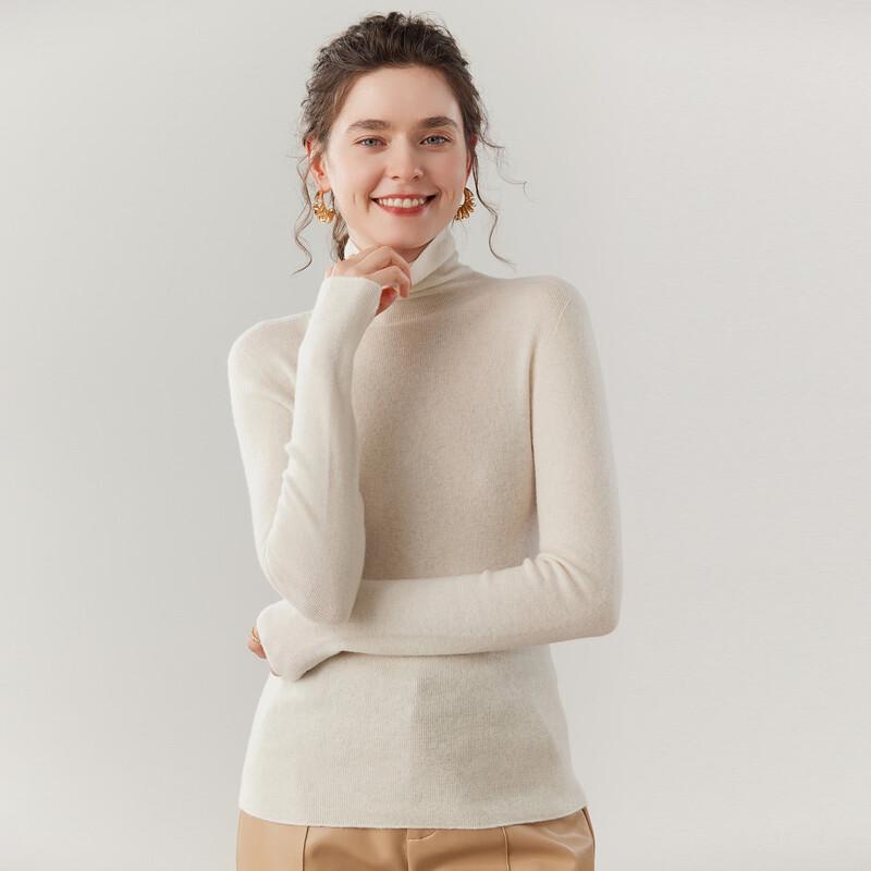 Women's Cashmere Blend Turtleneck Sweater
