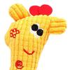 Dog Plush Toy Puppy Chewing Woven Rope Flannel Giraffe Shape Safe Cute for Pet Teeth Cleaning