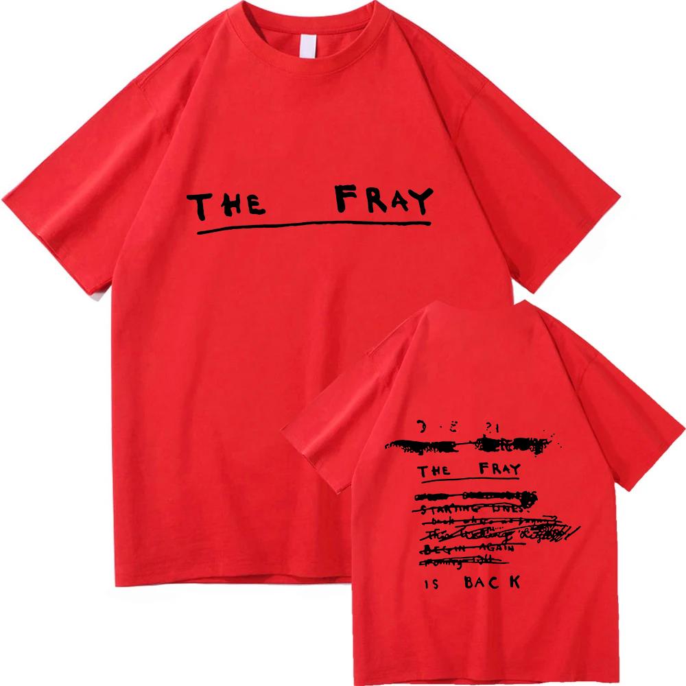 

THE FRAY Band Graphic T-shirt Short Sleeve Cotton Loose Male T Shirt Unisex Streetwear Heavy Unisextal Casual Unisex/Women Clothes Tee S