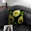 1PC Fresh Food Anime Health Cushion Cover Natural Linen Organic Fabric DoubleSided Printing Sofa Home Decor Gift Pillow Case