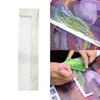 5D Diamond Pasted Painting Ruler 16x4cm Stainless Steel Rhinestone Point Ruler Practical 400 Holes for DIY Diamond Painting Kits