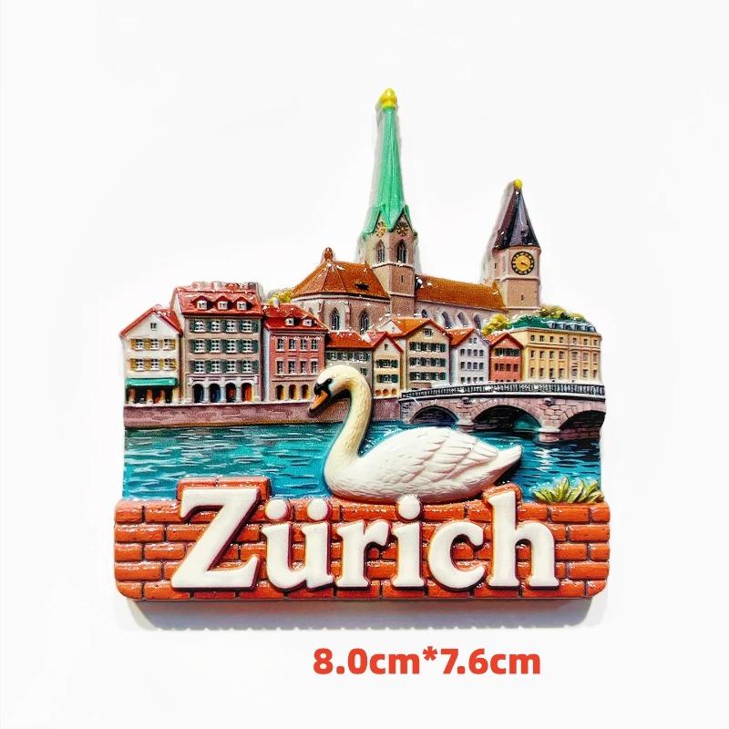 

Switzerland Souvenirs Zurich Fridge Magnets Alps Jungfrau Lake Lucerne Region Chapel Bridge Interlaken Fridge Stickers Gifts