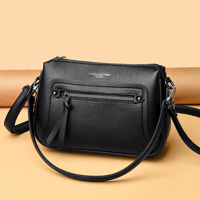 

Women s Multi-layered Crossbody Bag, Fashionable Soft Leather Large-capacity Single-shoulder Bag, Crossbody Bag
