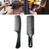 Black Flattop Hair Cutting Comb Wide Tooth Men Cut Hair Brush Professional Salon Barber Hair Clipper Hairdressing Carbon Combs