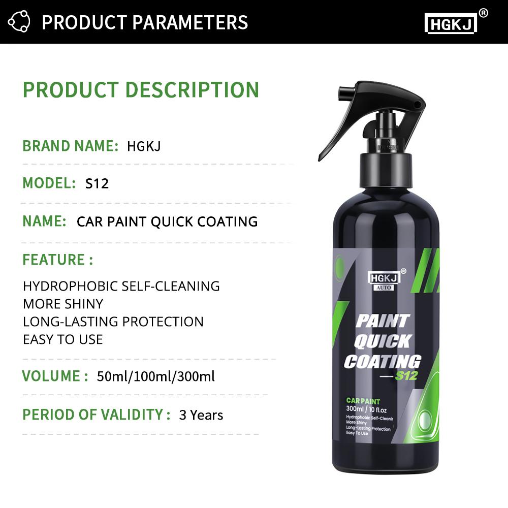 Powłoka Ceramiczna S12 Większy Połysk Wzmocnienie Szybka Warstwa Hydrofobowa Pasta Polerska Mycie Samochodu Bez Wody Wosk i Długotrwała Ochrona