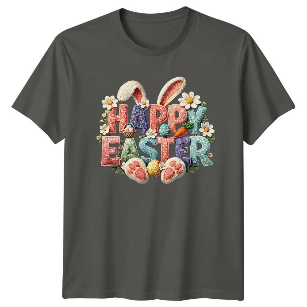 Happy Easter TShirt Bunny Feet Holiday Easter Gift For Him And Her S