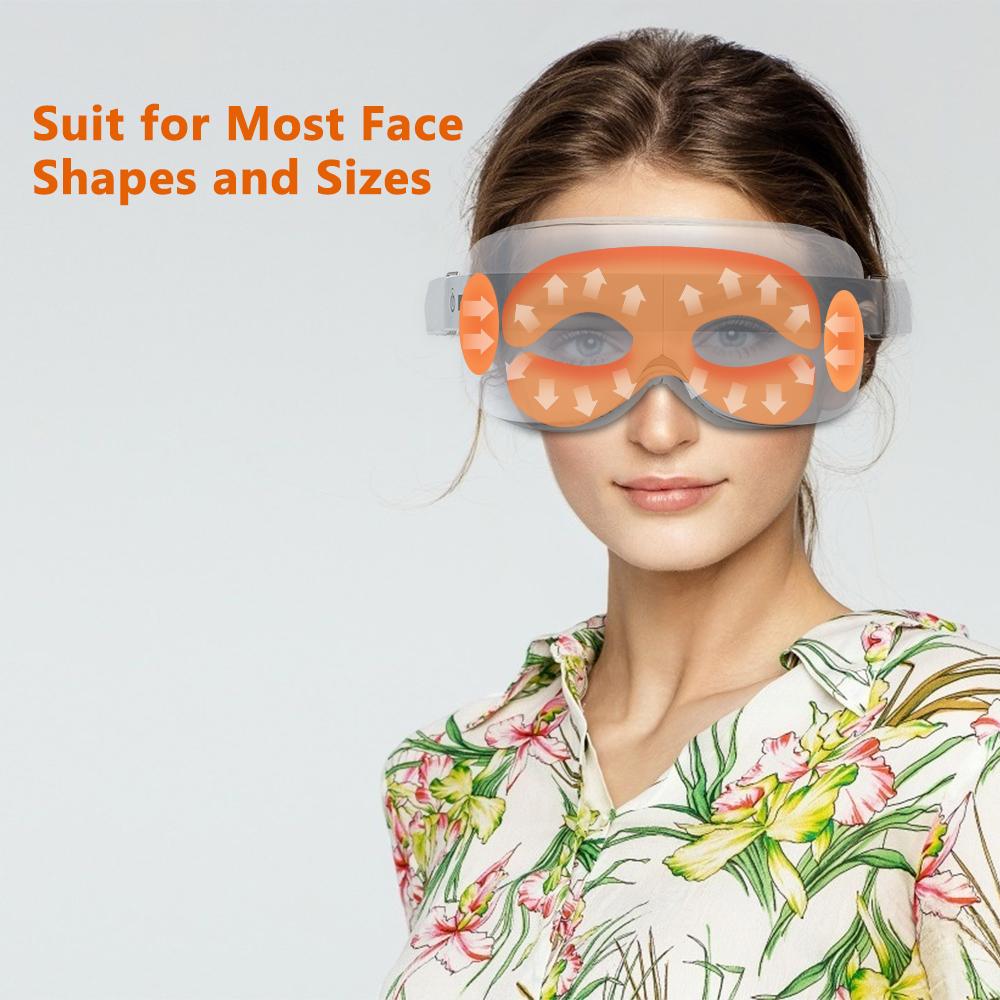 Eye Massager Bluetooth Connect from Phone Music Electric Hot Compress Wireless Care Instrument Fatigue Reliever Device
