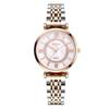 Gold Quartz Watch, Simple Watch With Fashion Temperament, Classic Dial Alloy Steel Belt Women'S Watch