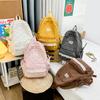 Schoolbag College Style Corduroy Backpack New Lightweight Leisure Travel Computer Backpack Korean Junior and High School Student School Bag