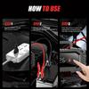 EAFC Enchufe UE 12V 20A / 24V 10A Cargador de Batería Totalmente Automático, Cargador de Batería Inteligente para Coche de 7 Etapas