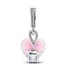 Pandora Mom Opalescent Heart Dangle Charm 793202c01