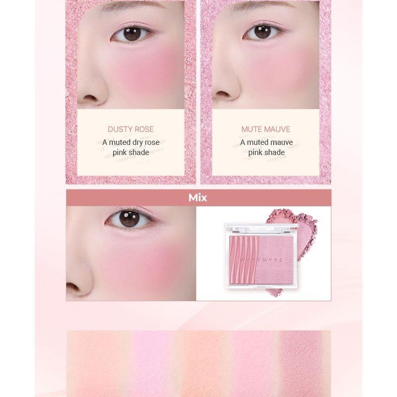 WAKEMAKE Sheer Layering Dual Blusher - 9 Types