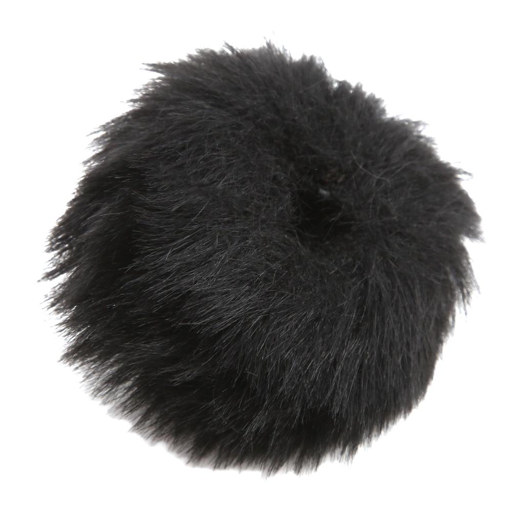 Artificial Fur Lavalier Mic Windscreen Lapel Microphone Wind Muff Clip On Furry Mic Muff