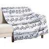 Chopin Nocturne Throw Blanket Summer Beddings Winter Beds Funny Gift Furrys Blankets