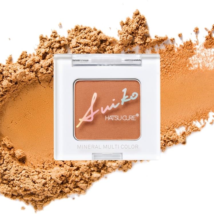 SUIKO Mineral Pure Healthy Orange Bag Suitable for Sensitive Multi-Color [01 Terracotta] Multi-functional High-Adhesion Powder Eyeshadow, Blush,