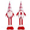 Christmas Red Faceless Gnome Doll: Cute Standing Old Man Figurine Ornament