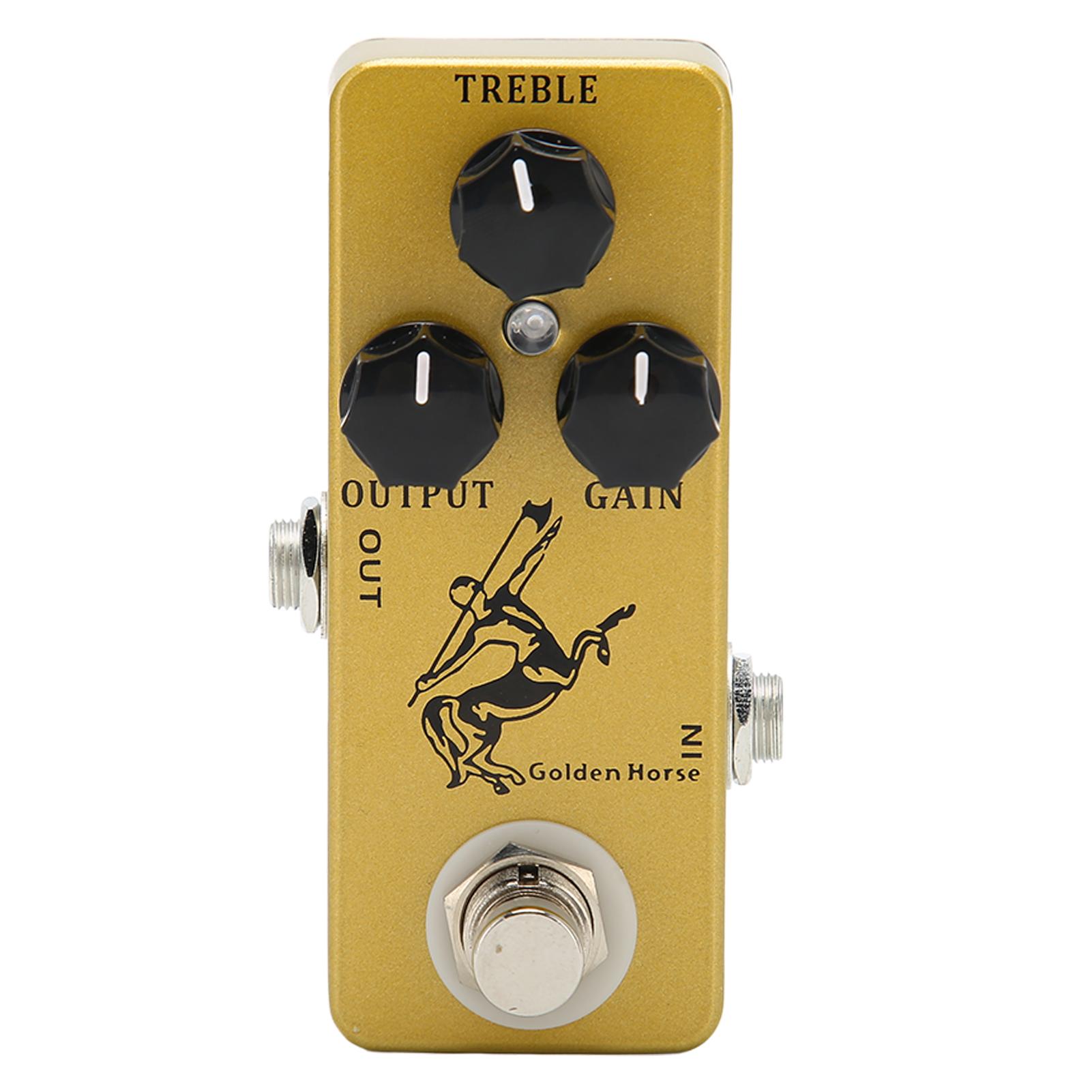 

Педаль эффектов для гитары Overdrive Педаль эффектов Golden Horse из алюминиевого сплава с функцией True Bypass