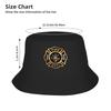 Fire Department Gold Badge Bucket Hat  Hip Hop Fisherman Caps Portable Beach Travel Visor Hats For Men Women Fashion Printed Cap