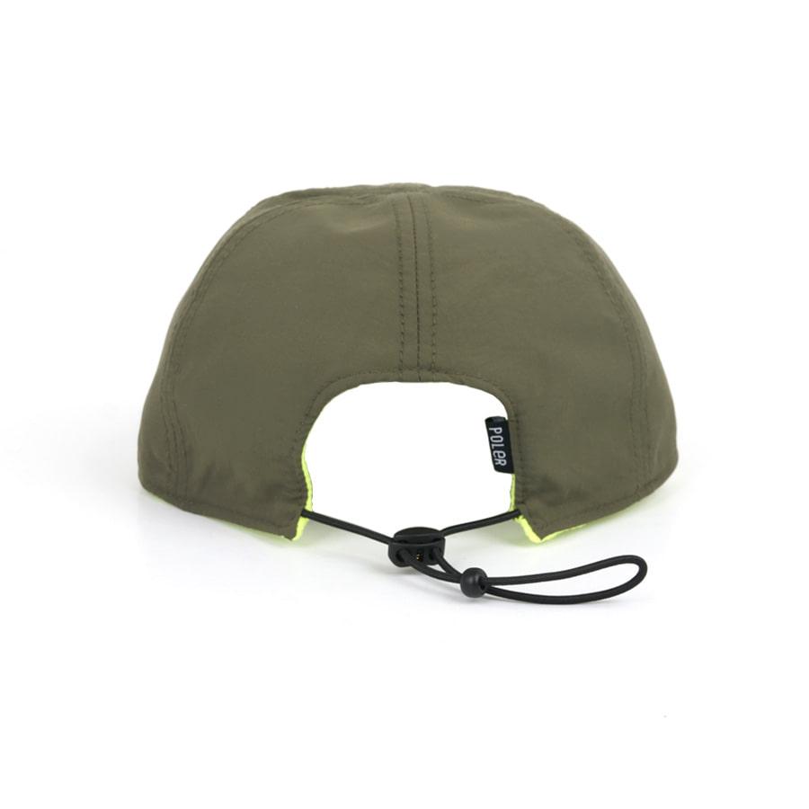 POLERSTUFF Reversible Fleece Cap Olive/Yellow