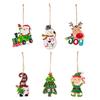 Colorful Beautiful Wooden Christmas Tree Ornaments With Santa Snowman And Elf Designs To Brighten Your Holidays