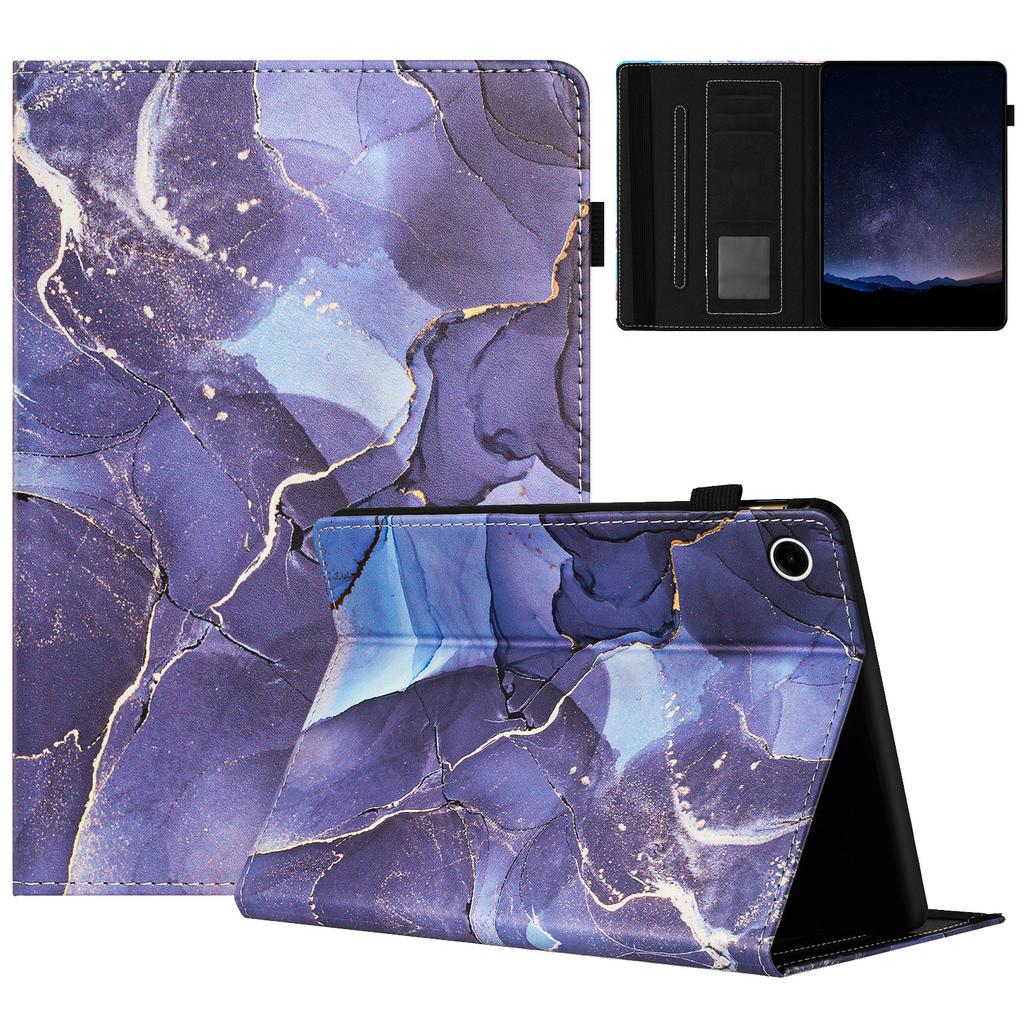 For Lenovo Tab M10 (Gen 3) Case Multi-Angle Viewing Smart PU Leather Marble Cover