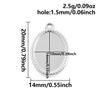 6pcs New Steel Color Cabochon Charm No Fade Oval Round Water Droplet Pendant Metal DIY Stainless Steel Charms For Jewelry Making
