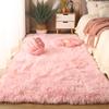 Plush Carpet For Living Room Shaggy Bedroom Rug Rectangular Bedside Sofa Area Floor Mat Room Area Rug Customizable Home Decor