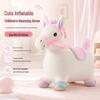 Unicorn Inflatable Bouncing Horse Toy with Reinforced Liner for Kids – Durable Ride-On Playmate