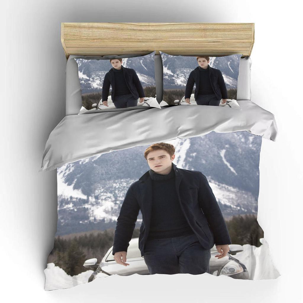 10 Sizes Movie Twilight 3D Bedding Set Character Printed Duvet Cover Fashion Bed Linens For Adults Twin Full Queen King