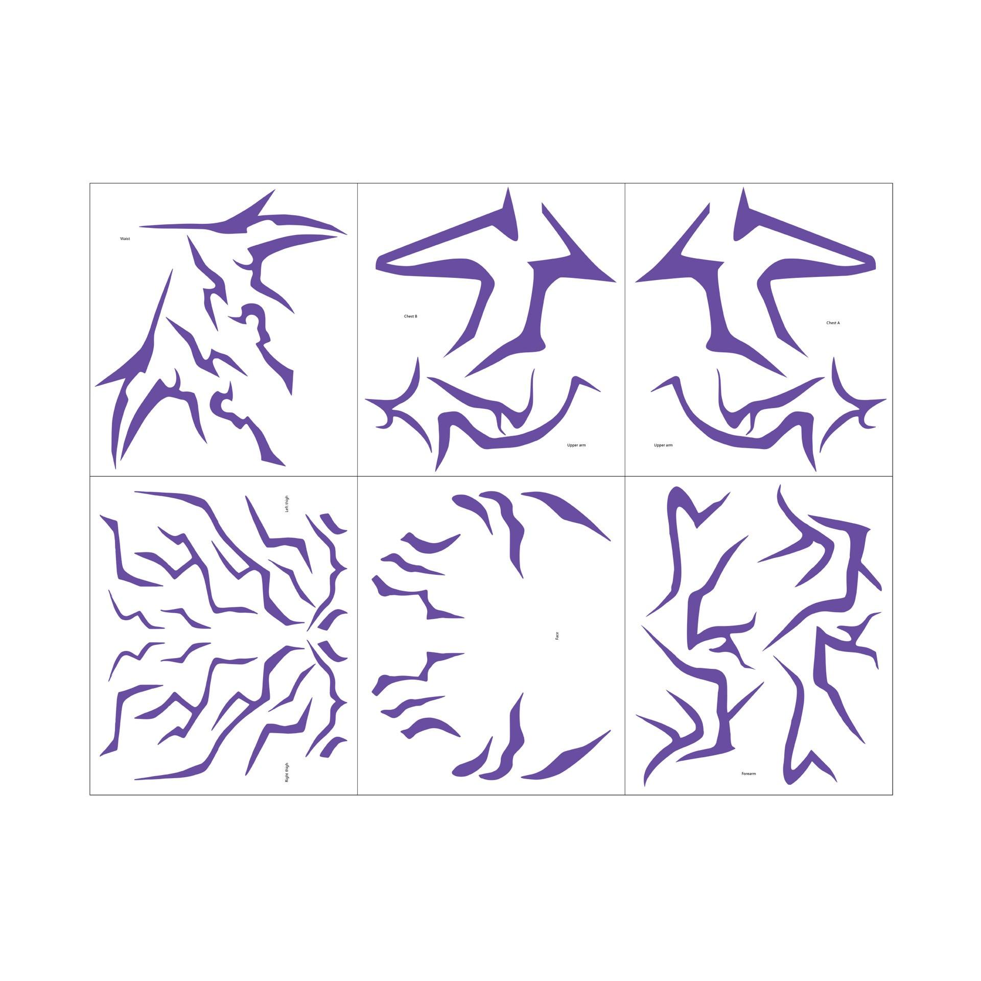 

Набор временных татуировок KPop «Охотники на демонов» 4 шт. Узоры Руми и Джину. Вечеринка по случаю дня рождения. Huntrix. Хэллоуин. Косплей. Наклейки-татуировки Руми. 6pcs/set