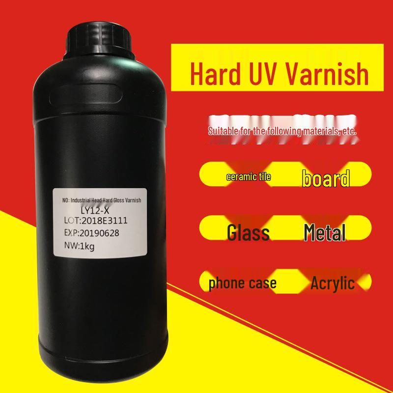 Industrial UV Varnish for Ricoh, Konica Minolta, Seiko, Toshiba, and Epson Printheads