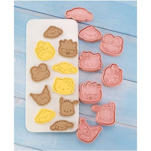 Set of 8 YAYAMIYA Cookie Cutter, DIY Biscuit Baking Tools, Press-Type, Perfect for Baking, Kitchen, Kids, Prizes, Lunch Boxes, and More. Popular As a