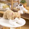 Cute Realistic Cat Plush Toy Stuffed Animal Home Car Decor Gift For Children 50cm Brown