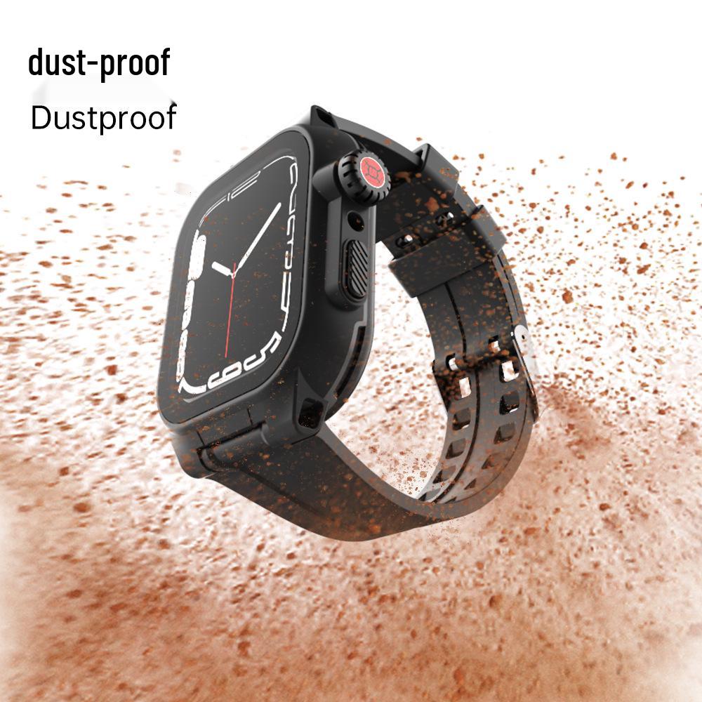 Apple Watch S7/S8/S9 Waterproof Protective Case 41/45mm for Swimming, Diving, and Sports.