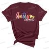 Autism Advocate Shirt Special Ed Gift Crew Neck Clothing Autism Awareness Graphic T Shirts Women Proud Mom Short Sleeve Tshirt