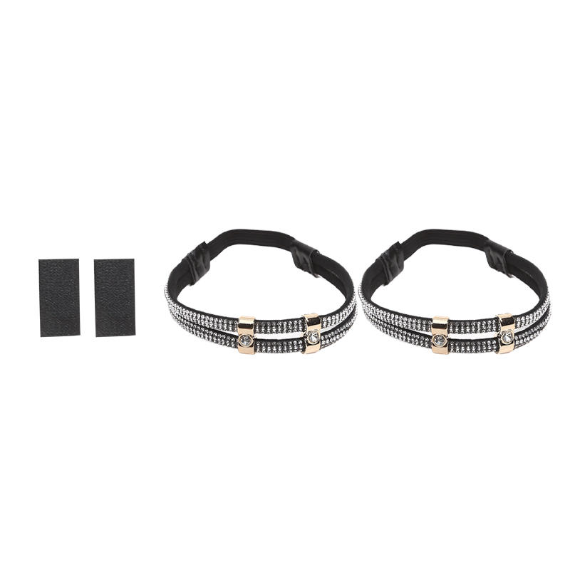 2 st Anti-slip Hälremmar Osynliga Skosnören utan Knytning för Högklackade Skor och Sandaler Justerbar Säker Passform Förhindrar att Skor Glider