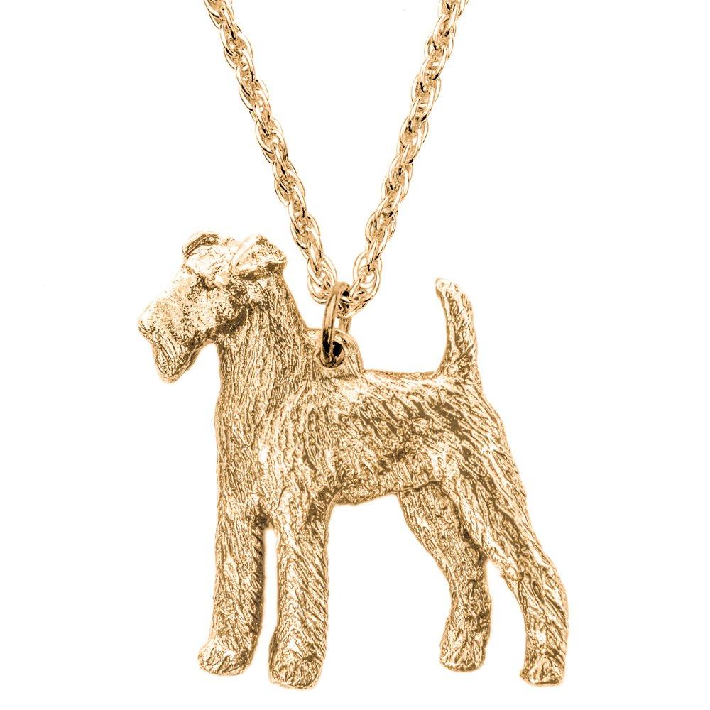 Irish Terrier, British-made Art Dog Pendant Necklace Collection