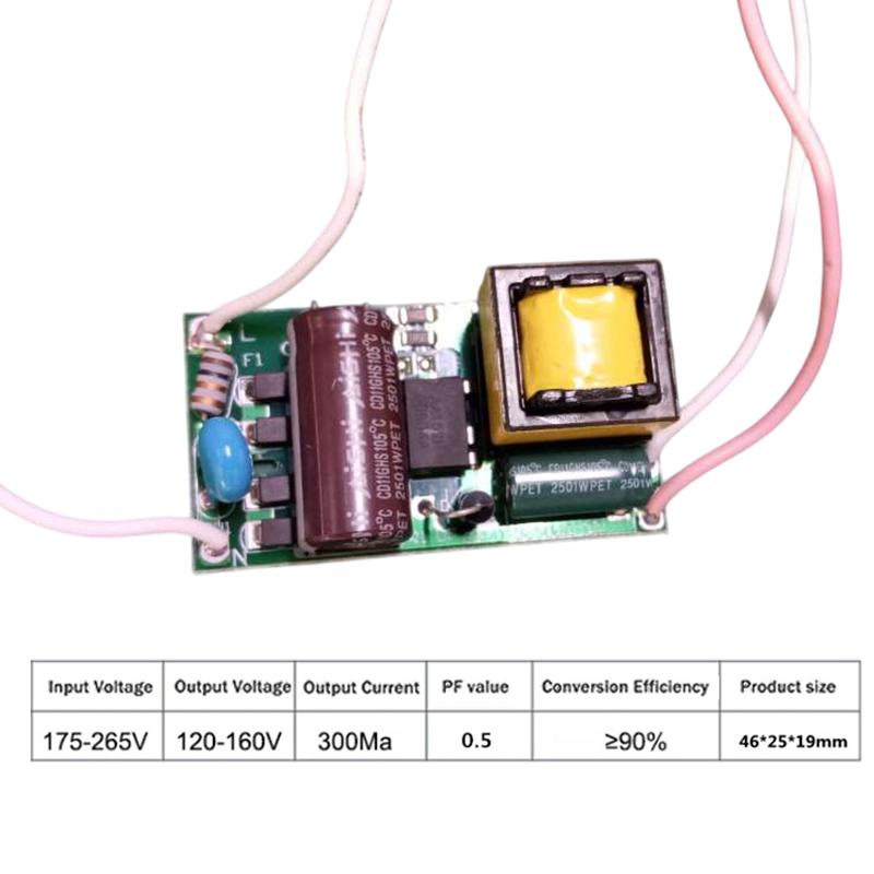 3W 5W 8W 18W 36W LED Light Driver Supply Transformer Radiating Module Board 