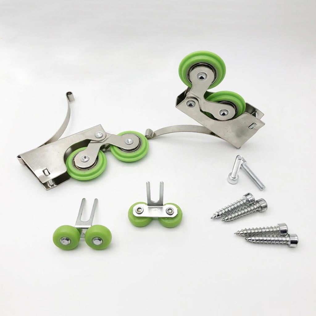 Hochleistungs-Nylon-Schiebetürrollen Möbel-Umlenkrollen-Set für reibungslosen und geräuschlosen Kleiderschrankbetrieb in verschiedenen Umgebungen