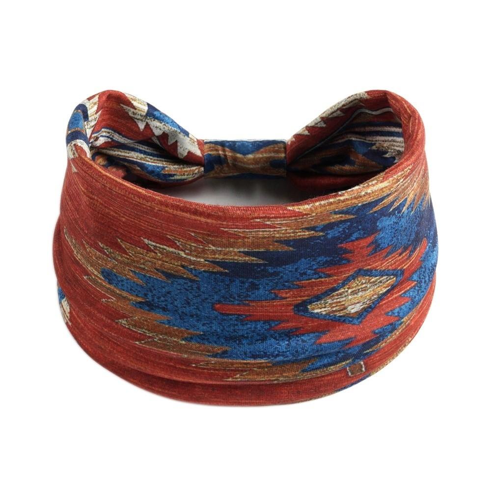 Portable Knot Boho African Headband Elastic Sweat Absorbent Turban Headwrap Yoga Headband Hair Accessories