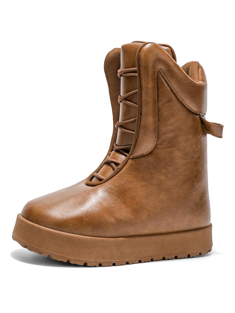 

Мужская обувь на осень и зиму, высокий верх, нишевая мода, универсальная и повседневная, подразделяется на зимнюю повседневную обувь 39 коричневый