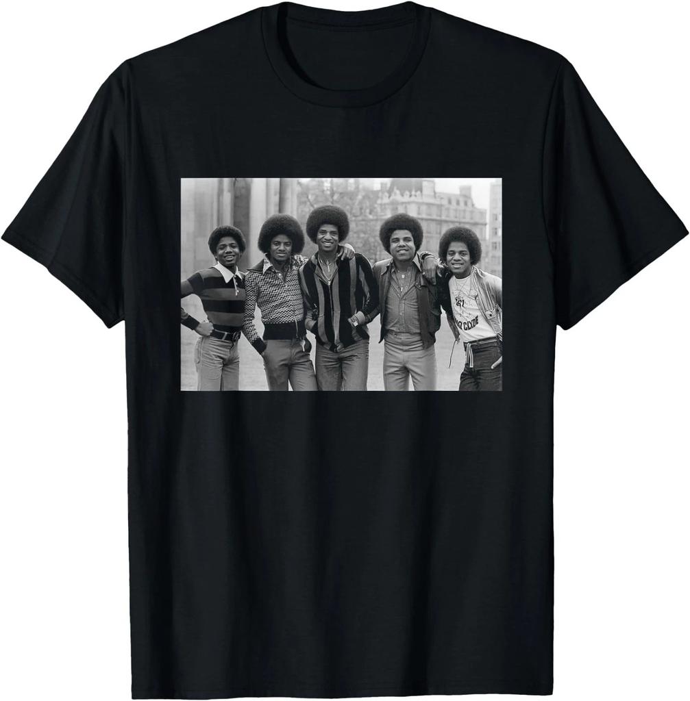 T-shirt con Foto di Michael Jackson e The Jackson 5 a Londra